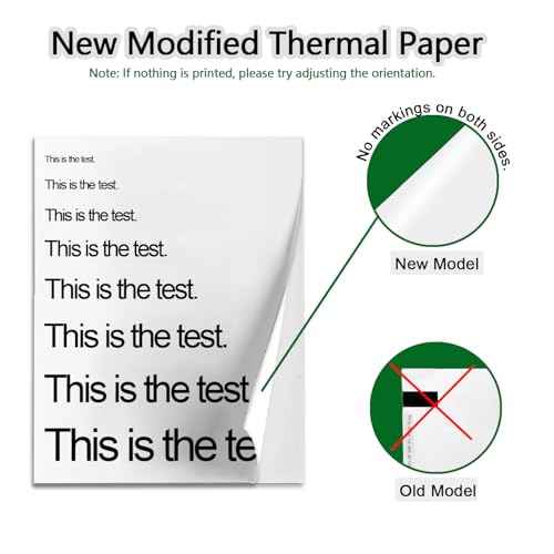 100 Sheets A4 Thermal Paper, 8.27x11.69' Thermal Paper(210 x 297 mm) for Portable Thermal Printer, Compatible with MT800/MT800Q/M08F/PJ762/PJ763MFi, for School or Work, Printing Files, Picture, etc