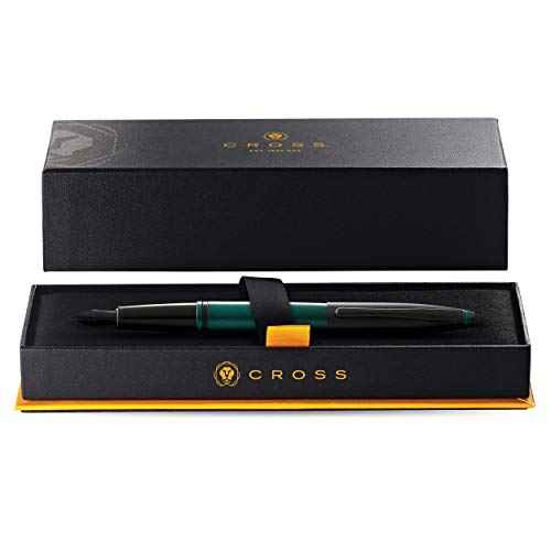 Cross Calais Matte Green and Black Lacquer Fountain Pen