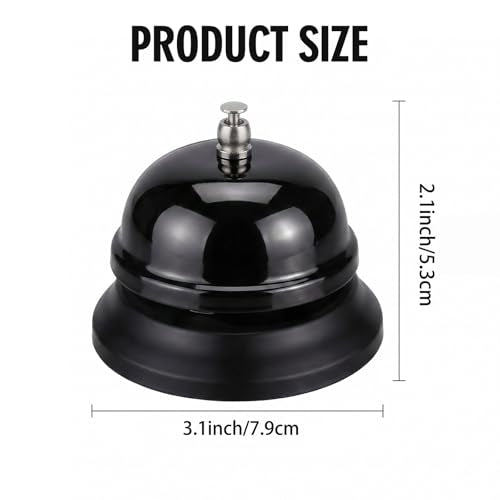 10 Pcs Colorful Metal Desk Call Bells - 3 Inch Service Bells for Restaurant, Office, Pet Training