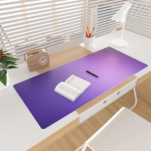 Colorful Star Purple & Blue Blurred Desk Mat – Extra-Large 31.5" x 15.7" Office Mouse Pad