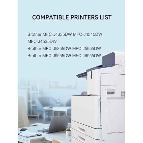 LC406XL Ink Cartridges High Yield Compatible for Brother LC406 XL Ink Cartridges Work with Brother Printer MFC-J4535DW MFC-J4335DW MFC-J5855DW MFC-J6555DW MFC-J6955DW (4 Pack)