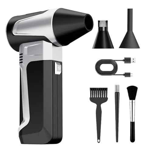 Electric Air Duster-160000RPM Super Power Cordless Air Duster, Rechargeable Brushless Motor Durable Blower, Multiple Gears Adjustable Dust Blower for Computer, Keyboard, Outdoor, House and Car