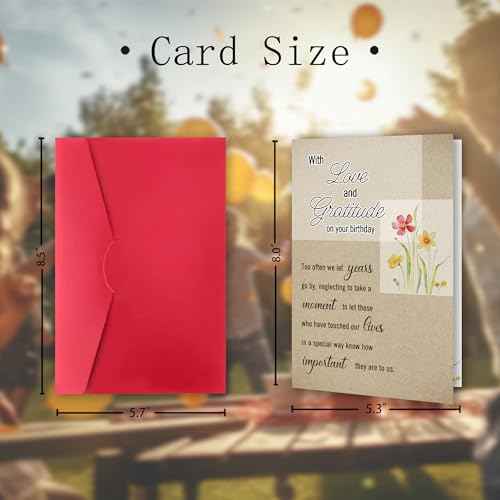 Friend Birthday Card for Women Female, Best Friend Birthday Gifts for BFF Sister, Exquisite Greetings Bday Card for Friends, Friendship Card
