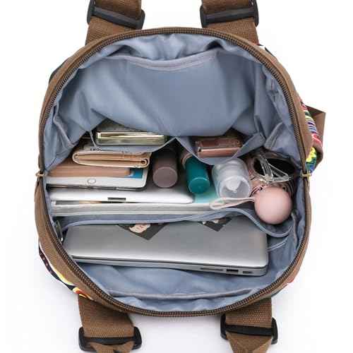 Viriber Backpack,Casual Backpack Bookbag Laptop Backpack for College Work Office Business£¬Travel Bag for Men & Women£¨flora£©