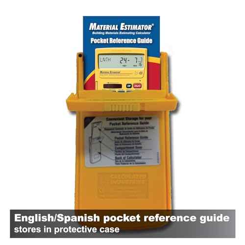 Calculated Industries 4019 Material Estimator Calculator | Finds Project Building Material Costs for DIY¡¯s, Contractors, Tradesmen, Handymen and Construction Estimating Professionals,Yellow