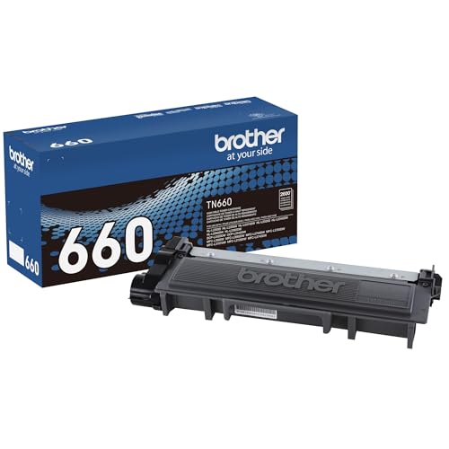 Brother TN660 High Yield Black Toner Cartridge - 1 Pack for Laser Printers