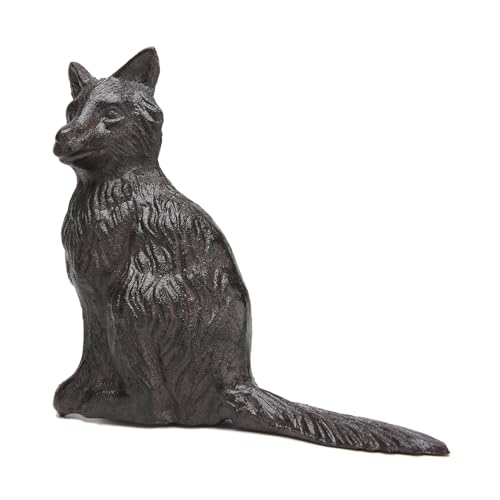 BRASSTAR Cast Iron Animal Door Stopper Fox Shape Heavy Duty Door Window Holder Home Office Shop Farm Manor Decoration Utility Tool TQGJPT515