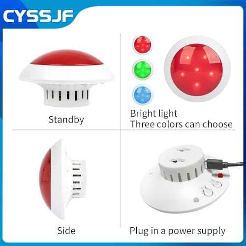 Medical Alert Button Emergency Call System with Strobe Light & Watch Button, 500ft Range Elderly Alert for Bed/Bathroom Safety, Home Care Pager with Necklace+Wrist Transmitters (1 Receiver+2 Buttons)