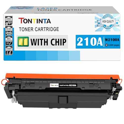 210A W2100A Compatible Toner Cartridge with Chip Standard Capacity 2000 Pages Black for H P Color Laserjet Pro 4201 4201dw 4201dn MFP 4301 4301dw 4301fdw 4301fdn Printer