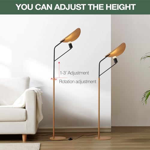 Floor Lamp for Living Room, LED Modern Simple Standing lamp, 63.5-66.5 inches Free Height, Warm Light, Minimalist high lamp, Suitable for Bedroom, Living Room, Office, Children's Room.