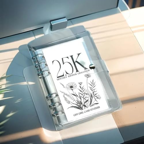 12-Month Money Saving Challenge Binder by [Brand Name] - 10K Savings Book with Loose Leaf Envelopes