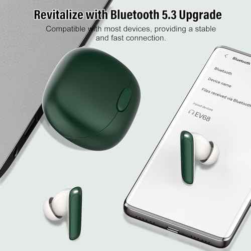 AI Language Translation Earbuds, 3-in-1 Translator Earbuds Real Time with 7 Translation Modes, with Audio and Video Call, 164 Language Bluetooth 5.3 Headphones Translating Device, Dark Green