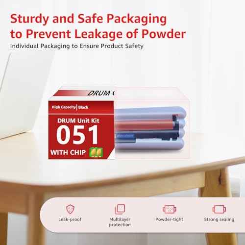 NineLeaf 2-Pack CRG051 Drum Compatible Replacement for Canon 051 CRG051 Drum Unit Kit with high 23000 Pages Yield use for ImageCLASS LBP162dw LBP161dn MF264dw MF267dw MF269dw MF263dn MF266dw Printer
