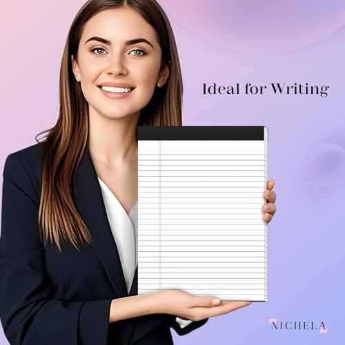 2 Pack Legal Pads 8.5 x 11 White Note Pads 8.5 x 11 Notepad Micro Perforated Writing Pads Lined Paper Pads Wide Ruled Pad of Paper 30 Sheets Notebook for To-Do Lists, School & Office Supplies