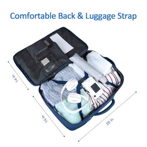 Large Travel Laptop Backpack for Men, 50L Carry On Backpack, Expandable Laptop Bag Water Resistant Overnight Weekender Gym Daypack Traveling Backpack, Traveler Gifts, Blue