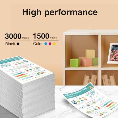 LC406 LC406XL Ink Cartridges Replacement for Brother Printer LC 406 406 XL for MFC-J4335DW MFC-J5855DW MFC-J6555DW MFC-J4535DW MFC-J6955DW MFC-J4345DW MFC-J5955DW - 4 Pack High Yields BK/C/M/Y