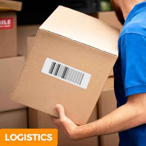 3" x 1" Direct Thermal Shipping Labels ? White Self-Adhesive Compatible with Zebra, Rollo, MUNBYN Thermal Printers | Address Labels, Barcodes, FNSKU | 12 Rolls (1300/Roll) ? Total 15600 Labels