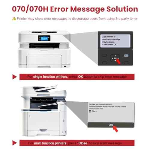070 Black Toner Cartridge 070 Toner Cartridge Compatible for Canon imageCLASS MF465dw MF462dw LBP247dw LBP247dw Printers (2,900 Pages)