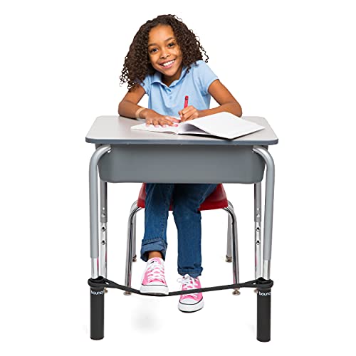 Bouncyband Original Desk Bouncy Bands for Desks, Black, 1-Pack – Office Desk Accessories