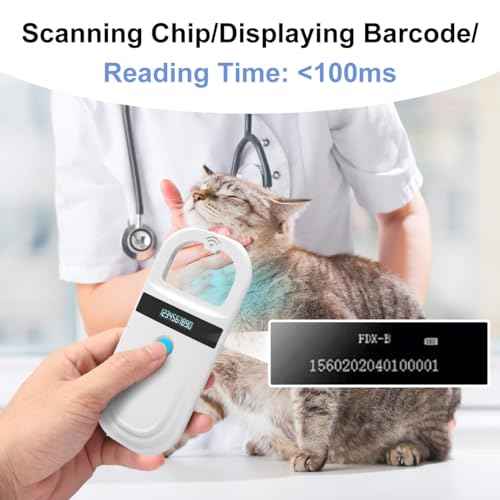 3-in-1 Pet Microchip Scanner 2.4GHz Wireless+Bluetooth+USB 256 Data Storage Animal Universal Microchip Tag Reader for ISO 11784/11785,FDX-B and ID64 RFID EMID (Bluetooth 180)