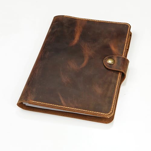 Genuine Leather Cover for Top Steno Pad 6¡± x 9¡± notepad, leather cover portfolio Compatible with Rocketbook Flip Executive Size Notebook W03-NB69