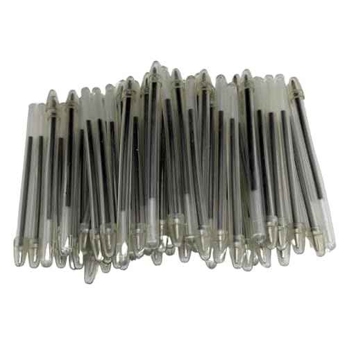 Comfort Axis Flexible Non-Lethal Safety Pens 4" Bendable Pens for Hospitals, Mental Health Institutions and Prisons, Black (100 Pack)
