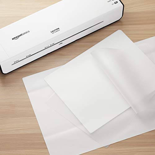 Amazon Basics 200-Pack 9 x 11.5-Inch Clear Thermal Laminating Sheets, 2.8 Mil