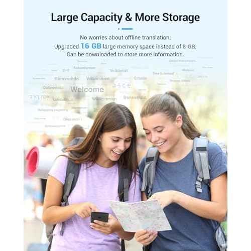 Language Translator Device,AI Inteligente Translator 2025,Support 139 Languages and Accents Portable Instant Translation with 4.1¡±Screen,Upgraded Chip,16GB Storage Space for Travel Business Learning