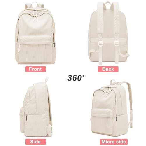 Backpack for School Girls and Boys, Lightweight School Bookbag for Teens, College Students Women & Men, Cute Large Laptop Backpack Fits 17.3 Inch Notebook (Machine Washable)