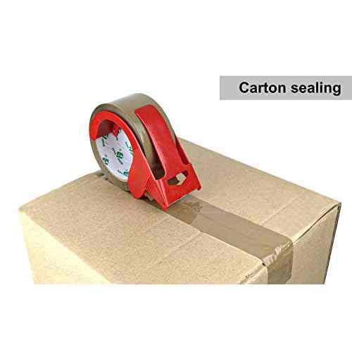 BOMEI PACK 18Rolls Brown Packing Tape, Brown Packaging Tape for Shipping, Moving and Storage, 2.4Mil 1.88 Inch x 60 Yard