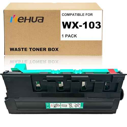 hehua WX103 Waste Toner Box Container (A4NNWY1) Replacement for Konica Minolta WX-103 Waste Toner Box for Konica Minolta Bizhub C224 C368 C284 C308 C364 C454 C458 C554 224e 284e (1-Pack)