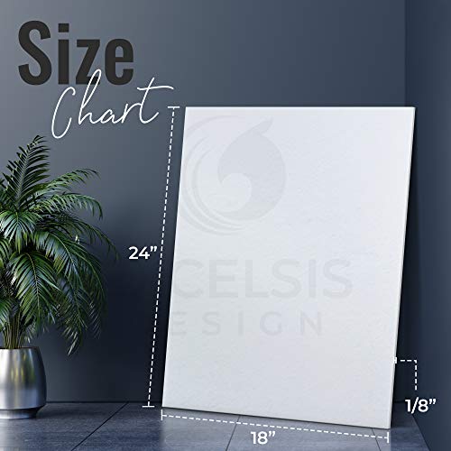White Foam Board 18 x 24 x 1/8" (3mm) Inch, 15 Pack Acid-Free Foam Core Poster Board Sheets for Art, Crafts, Presentation, Vision Board, Signboard, and Party Decorations