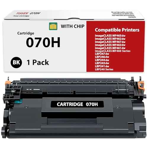 070H Toner Cartridge Compatible for Canon 070H 070 Toner Cartridge CRG070 CRG070H for imageCLASS MF465dw MF462dw LBP246dw LBP247dw Printer High Yield 9,500 Pages 1 Pack