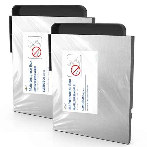 MS.R Colorworks TM-C3500 Maintenance Box SJMB3500 C33S020580 Replacement for TM-C3500 TM-C3510 TM-C3520 Lable Printer(2 Pack)