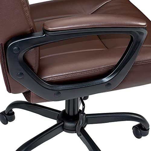 Poundex Lux Office Chair, Brown