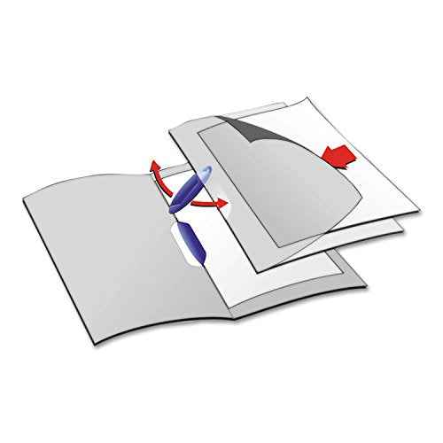 Durable Report Cover with SWINGCLIP - Letter-Size 8.5" x 11" Inches - Holds Up to 30 Pages - Clear Cover and Black Clip - Box of 25