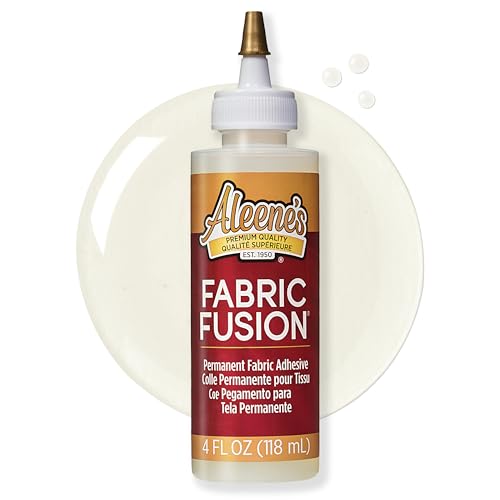 Aleene's Fabric Fusion Glue 4 oz Pack of 1 Permanent Washable Fabric Adhesive