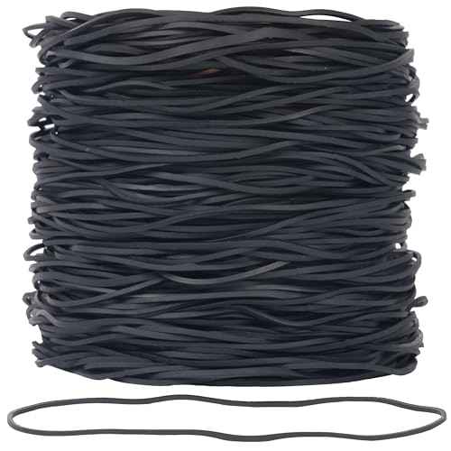 Rubber Bands Garbage Can Bands Elastic Large Size #117A 200Pcs Trash Can Rubber Bands Black Elastics Bands 7inch For Office Supplies Home