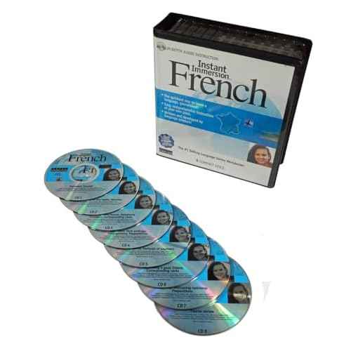 Topics Entertainment Learn How to Speak French Language - Instant Immersion 8 Audio CD Set