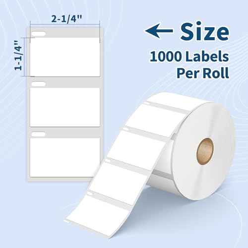 12 Rolls 12000 Labels 2-1/4" x 1-1/4" Direct Thermal Labels Compatible DYMO 30334 Barcodes Address Replacement - Tacnology Label Used with DYMO Labelwriter 450, 4XL, Rollo & Zebra Desktop Printers