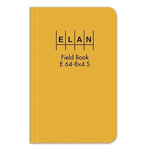 Elan Publishing Company E64-8x4S Sewn Field Surveying Book 4 ¨þ x 7 ¨ù Yellow Stiff Cover (Pack of 12)