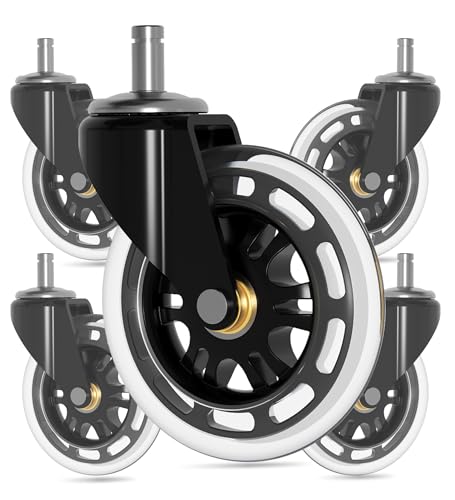 FlexiSpot 5-Pack Heavy-Duty Office Chair Casters 3" Replacement Wheels
