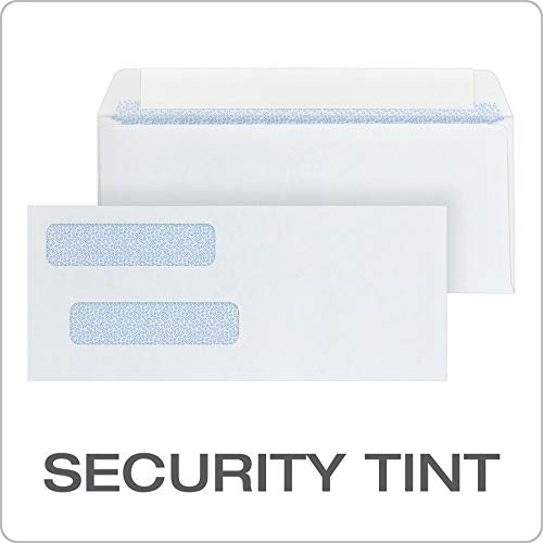 Quality Park #8 Double Window Security Envelopes 500 Pack for Checks