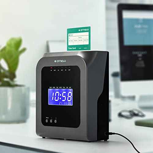 OFFNOVA Thermal Time Cards, Double-Sided Monthly Time Cards for IN/OUT Time Clock, Pack of 50