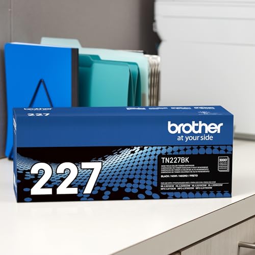Brother TN227BK High Yield Black Toner Cartridge Pack of 1 for Brother Printers