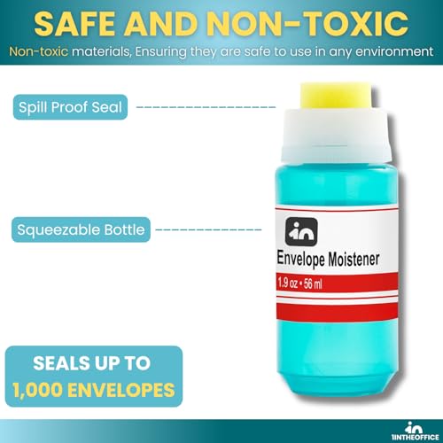 2 oz. Refillable Envelope Moistener & Sealer for High-Volume Mailing
