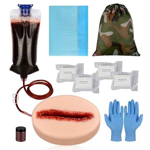 Laceration Wound Packing Trainer Kit, Stop The Bleed Training Kit, Bleed Control Kit for Medical Classes - Carrying Bag