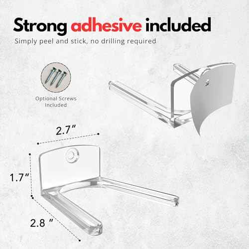 Modern JP Adhesive Display Shelf for Funko Pop Boxes (16-Pack) ? Clean Mount for Funko Pop Display ? Easy Adhesive Install ? Box-Safe, No-Drill Setup ? Clear