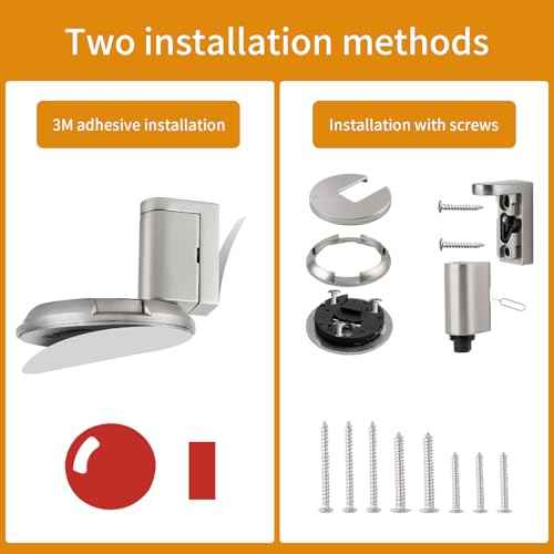 Bak Bo Windproof Door Stoppers 3 Pack Adjustable Bottom of Door Holder Indoor No Drilling Heavy Duty Mechanical Floor Door Stop with Screws and Adhesive Catch Door Keep Door Open Brushed Nickel BN-3