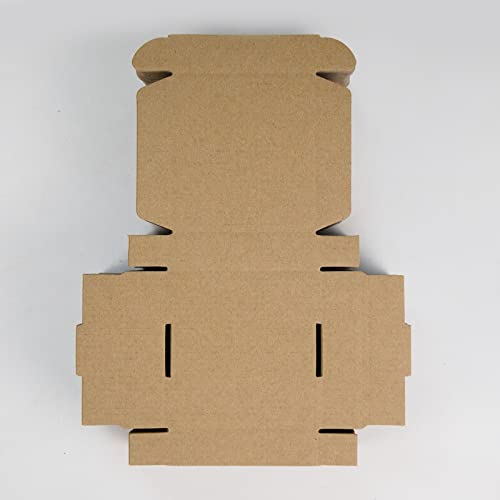 SUNLPH 50 Pack 4x4x1 Inch Small Shipping Boxes Brown Corrugated Cardboard